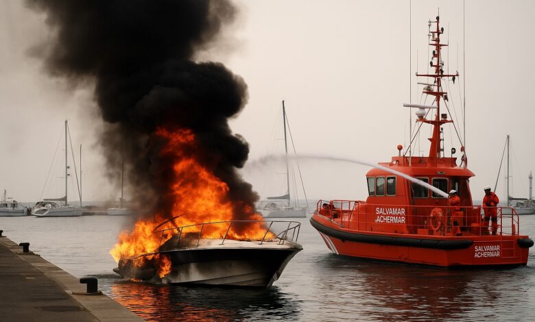 incendio yate